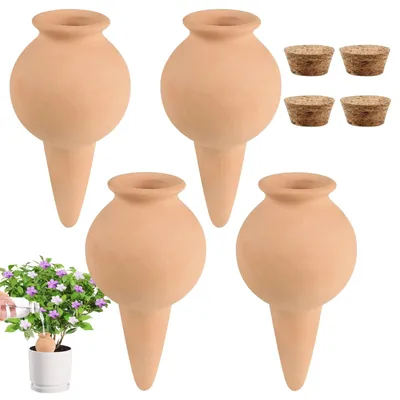 Immagine prodotto di Solidchoice - Coni di terracotta per irrigazione - 100 ml, sistema di auto-irrigazione per piante in vaso (set)