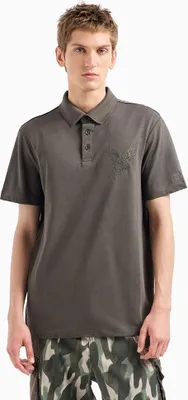 Produktbild von Armani Exchange 6dzfac-zj9sz Kurzarm-poloshirt Grau S Mann Grau S