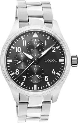 Immagine prodotto di Oozoo orologio da polso in acciaio inossidabile argento Orologi da uomo analogici al quarzo UOC10956