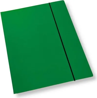 Immagine prodotto di Cartellina A4 con elastico, verde lucido, 350 g/m² (10 pezzi) - Penword