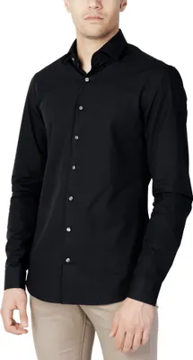 Image de CALVIN KLEIN Chemise Homme Coton Noir GR78859 - Taille : 40