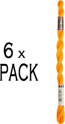 Obrázek produktu pro 6x DMC korálková příze tloušťky 8, 25 m, 115AR/8-741, VPE