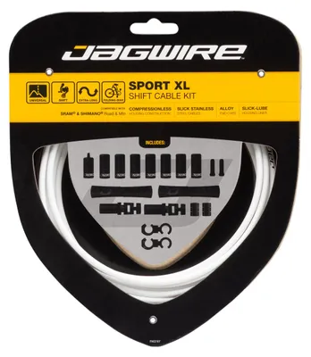 Obrázok produktu pre Sada prehadzovačiek Jagwire Road & Mountain Sport XL, biela – univerzálna pre skladacie bicykle ...