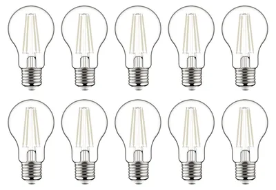 Produktbild von Avide E27 LED Filamentlampe 7W 806lm 4000K Neutralweiß A60 10 Stück