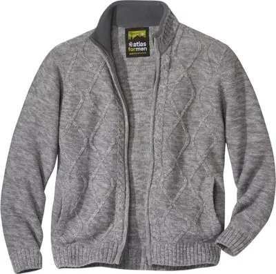 Obrázok produktu pre Atlas For Men - Pánska bunda na zips AF1347 (XXL) (sivá)
