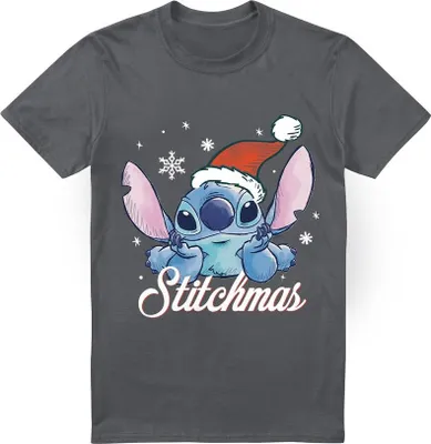 Produktbild von Lilo & Stitch - "A Stitchmas Christmas" T-Shirt für Herren TV4810 (XL) (Holzkohle)