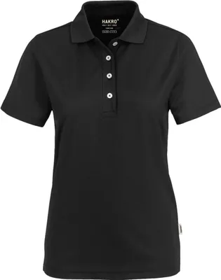Produktbild von HAKRO Damen Poloshirt Coolmax (Polyesterfasern)® 206, schwarz, 3XL