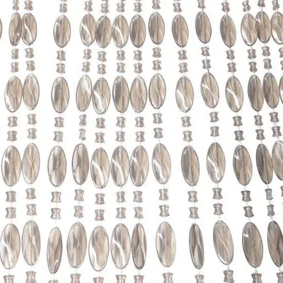 Image de Uniqoos® IVOL – Rideau anti-moustiques 90 x 220 cm, gris transparent – Rideau de porte en perles en PVC 100%, protection contre les insectes, résistant aux UV, lavable