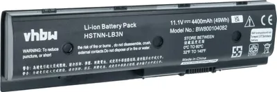Produktbild von vhbw Akku Ersatz für HP HSTNN-LB3P, 671731-001, HSTNN-LB3N, 671567-831, 671567-421, 672326-421, 672412-001 für Notebook (4400 mAh, 11,1 V, Li-Ion)