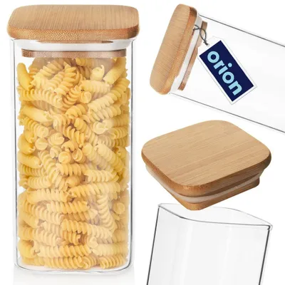 Immagine prodotto di Orion vaso in vetro per alimenti secchi Vaso per la conservazione Vaso da cucina con coperchio e sigillo 1,5 litri