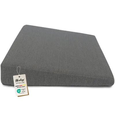 Produktbild von Herlag Keilkissen Stella 33x37x7/2cm Grau | Ergonomisches Sitzkissen für Bürostuhl | Ergo-Sitzkeilkissen Büro & Home Office | Bürostuhlkissen
