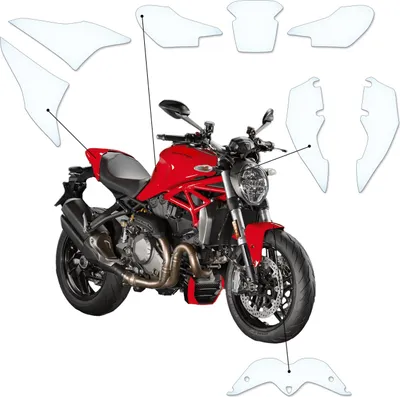 Produktbild von Lackschutzfolie Steinschlagschutz passend für Ducati Monster 2014-2017