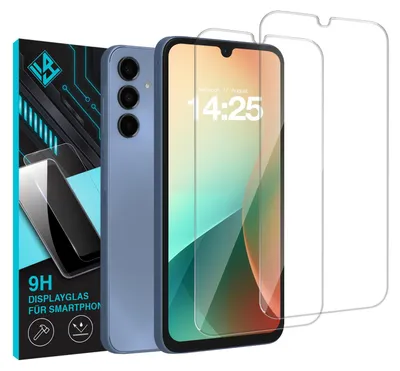 Produktbild von 2x 9H Schutzglas Displayschutzfolie für Samsung Galaxy A16 / A16 5G Displayglas Displayschutz Glas Panzerfolie Schutzglasfolie