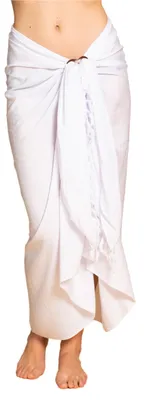 Produktbild von PANASIAM Sarong uni white, 190x116cm