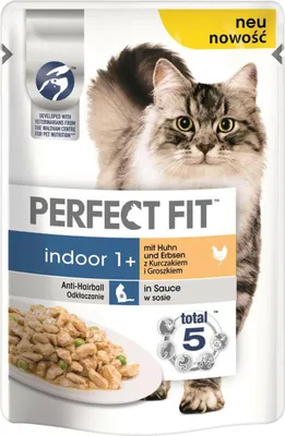 Produktbild von PERFECT FIT™ Katze Portionsbeutel Indoor mit Huhn 85g