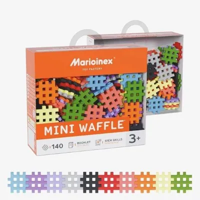 Obrázok produktu pre Stavebnice Mini Waffle, 140 dielov – Marioinex