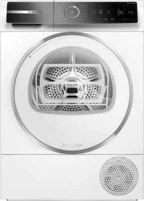 Produktbild von Bosch Serie 8 WQB246C90, Freistehend, Frontlader, Wärmepumpe, Weiß, Tasten, Rechts