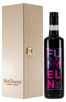 Produktbild von Banneke Fummeln Likör mit Geschenk-Holzkiste