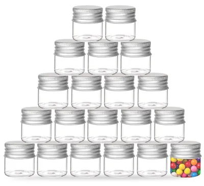 Image de Lot de 20 flacons en verre transparent de 10 ml