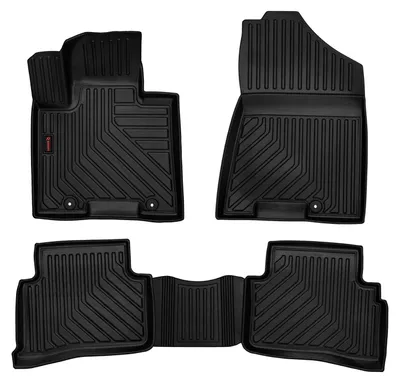 Image de Tapis de sol en caoutchouc pour Kia Sportage IV 2015-2021 (SUV) – 4 pièces, noirs, sur mesure