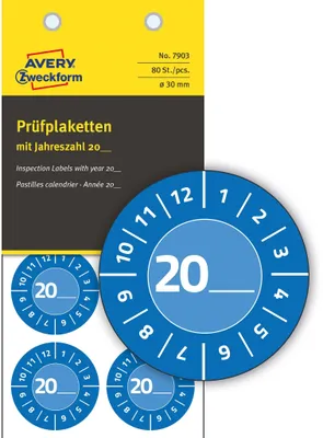 Produktbild von Avery Zweckform Prüfplaketten