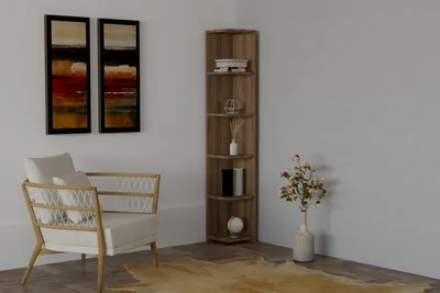 Immagine prodotto di Skye Decor, Levanzo, libreria, noce, 100 % MELAMINE COATED SLIPBOARD, 25 x 25 x 160 cm