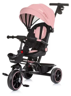 Image de Tricycle avec pare-soleil Chipolino - Max Sport, rose poudré