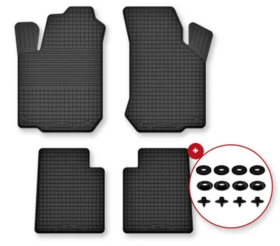 Immagine prodotto di Tappetini gomma vasca per Suzuki Ignis I 2001-2008 Set 4 pezzi con clip