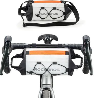 Produktbild von ROCKBROS Lenkertasche Fahrradtasche Wasserabweisend PVC, 2L-2,4L weiß