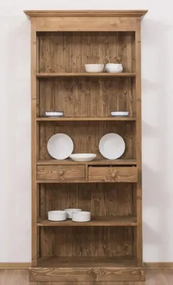 Produktbild von Casa Padrino Landhausstil Schrank Braun 91 x 39 x H. 197 cm - Landhausstil Massivholz Esszimmer Schrank - Landhausstil Massivholz Möbel