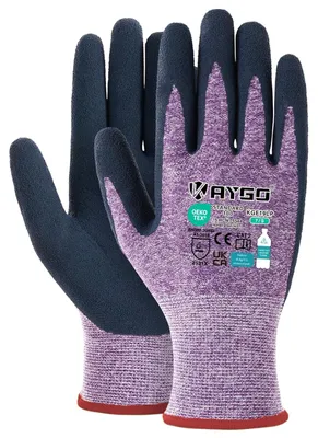 Produktbild von Arbeitshandschuhe Damen, Atmungsaktive Latexbeschichtung, 3 Paar, Recyceltes Polyester, Gartenarbeit