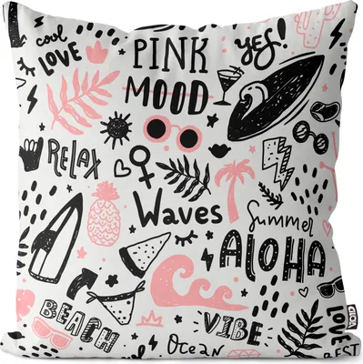 Produktbild von VOID Aloha Sommer Strand Surfer Kissenbezug Kissenhülle Sofakissen Kissen Deko Outdoor-Kissen Dekokissen