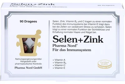 Produktbild von Selen + Zink Pharma Nord Dragees, 90 St. Tabletten