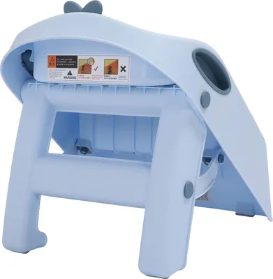 Produktbild von 3 in 1 Toilettenköpfchen -Trainingshocker Schlupfproof falten 2 Stufenspüle für Baby Badezimmer Blau