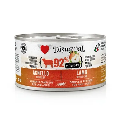 Obrázok produktu pre Disugual Dog Fruit Konzerva Jahňa a hruška 150 g