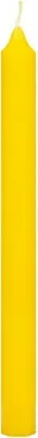 Produktbild von durchgefärbte Rustic Tafelkerzen, Haushaltskerzen Zitrone 250 x Ø 22 mm, 8 Stück