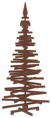 Image de vidaXL Arbre de Noël en bois KOTKA, 240 cm, en bois de pin massif