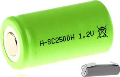 Produktbild von Mexcel Akku Sub-C 1,2V / 2500mAh NS2500SCHT Hochtemperatur Lötfahne U