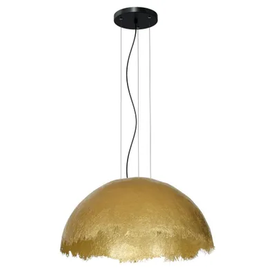 Zdjęcie produktu dla Lampa wisząca półokrągła złota Compo 1xE27 15W Luminex