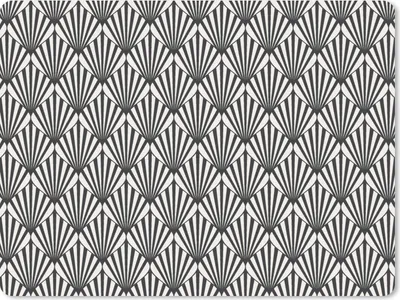 Produktbild von MuchoWow® Mauspad Mousepad Muster - Abstrakt - Schwarz - Jugendstil 23x19 cm - Mousepads - Maus Mat - Pad - Mausunterlage - Schreibtischunterlage - Mauspad