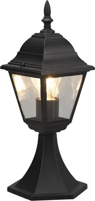 Produktbild von TRIO 505760132 LIVENZA Außenstehleuchte/Pfosten H390mm 1xE27 IP44 schwarz matt