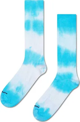 Obrázok produktu pre Happy Socks Tie-dye Sneaker Crew ponožky modré EU 36-40 pánske modré EU 36-40