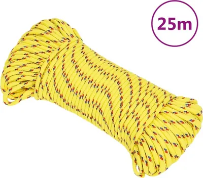 Produktbild von Bootsseil Gelb 3 mm 25 m Polypropylen