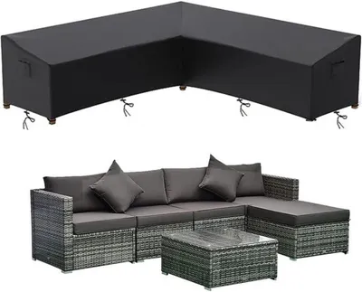 Produktbild von Azomor® L-förmige Gartenmöbelhülle für optimalen Schutz Ihrer Gartenmöbel