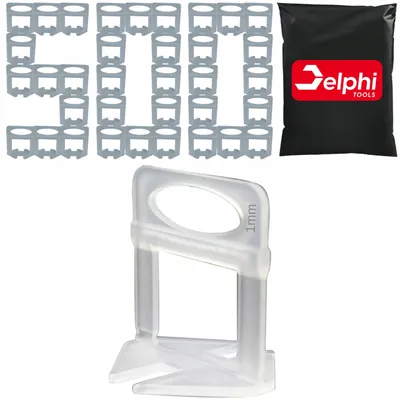 Produktbild von Delphi - Fliesenzubehör - Fliesenclips - Nivelliersystem - Fliesenkeile - 1 mm 500 Stück