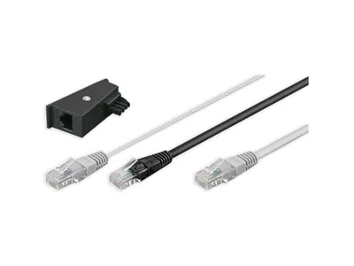 Obrázek produktu pro Goobay 95286, 3 m, U/FTP (STP), 2 x RJ-45, RJ-45, Černá, Šedá