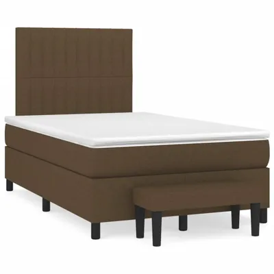 Produktbild von Möbel Boxspringbett mit Matratze Dunkelbraun 120x190 cm Stoff - Klassische Betten 3270372