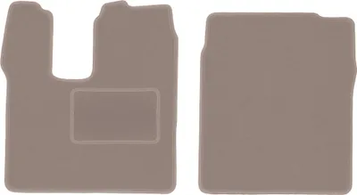 Image de Tapis de sol en velours pour camion MAN TGL (2005-) - tapis de sol avant LUX beige (2 pièces)