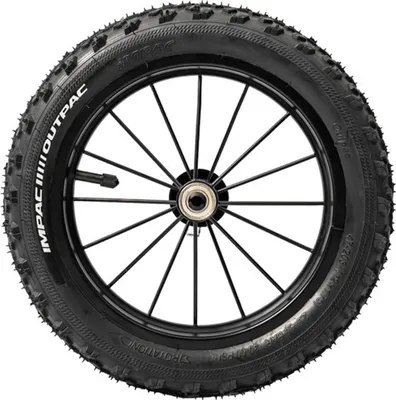 Immagine prodotto di Ruota a raggi Roland in metallo 12" con pneumatici inclusi per rimorchio Mini-Boy