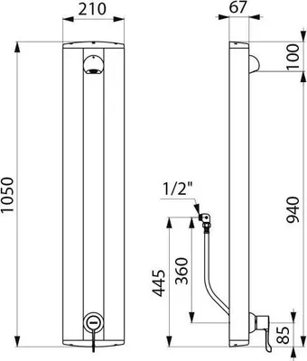 Produktbild von Delabie DU-Elem. SECURITHERM Therm. sequentiell. Anschluss verd.